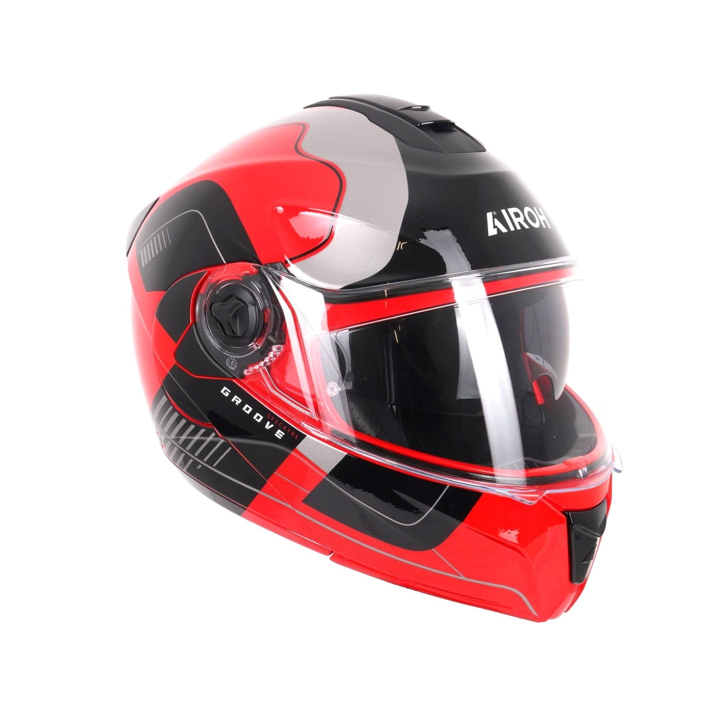 Airoh Specktre Flip-Front Motorcycle Helmet Flip Up Red