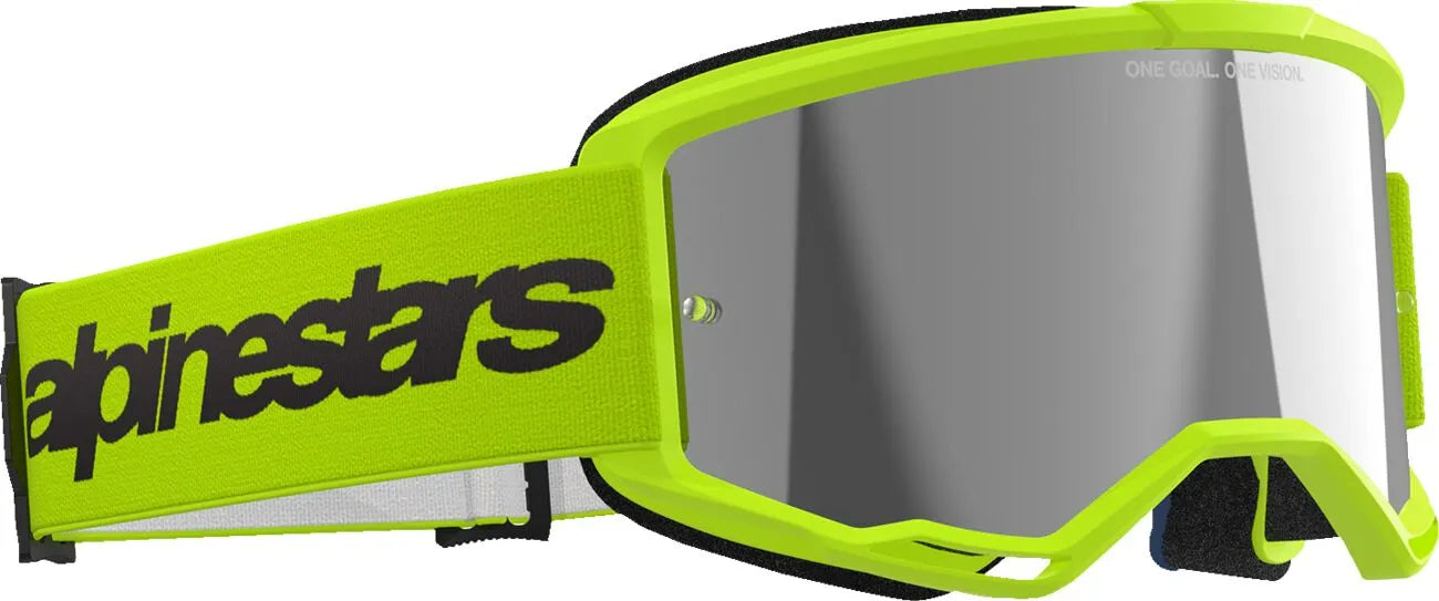 Alpinestars Vision 3 Wordmark Goggles Yellow Adult