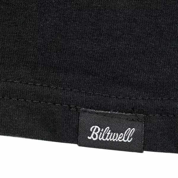 BILTWELL TEE SCRIPT GREY BLACK
