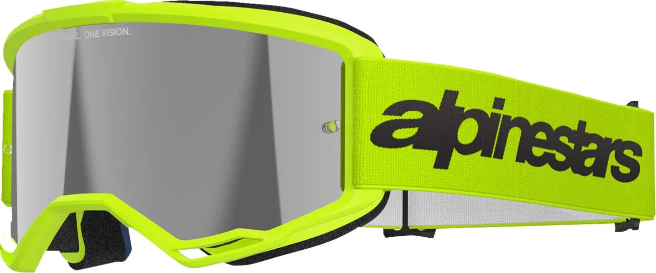 Alpinestars Vision 3 Wordmark Goggles Yellow Adult