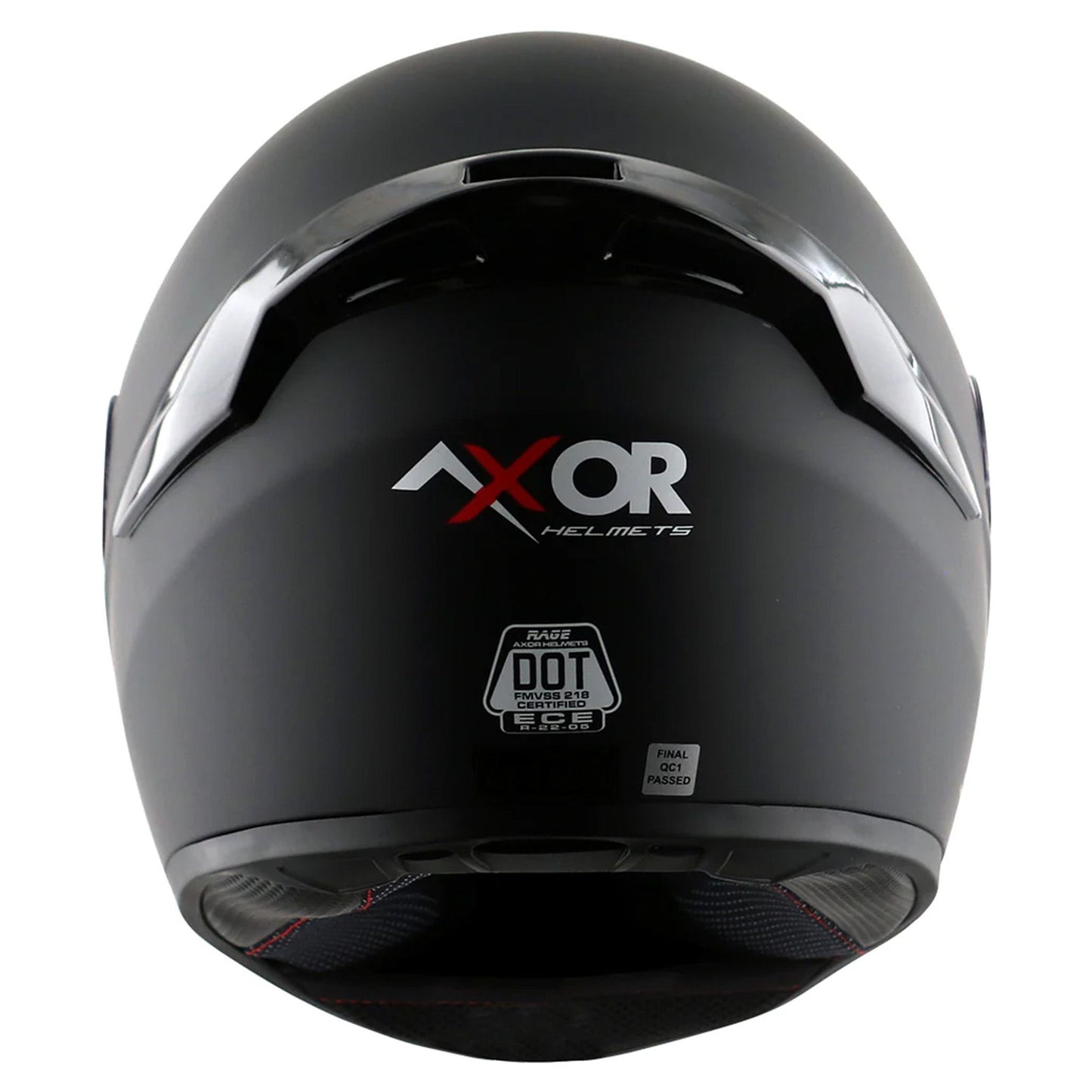 Axor Helmet Rage Full Face Motorcycle Helmet Matt Black - FREE SMOKED VISOR