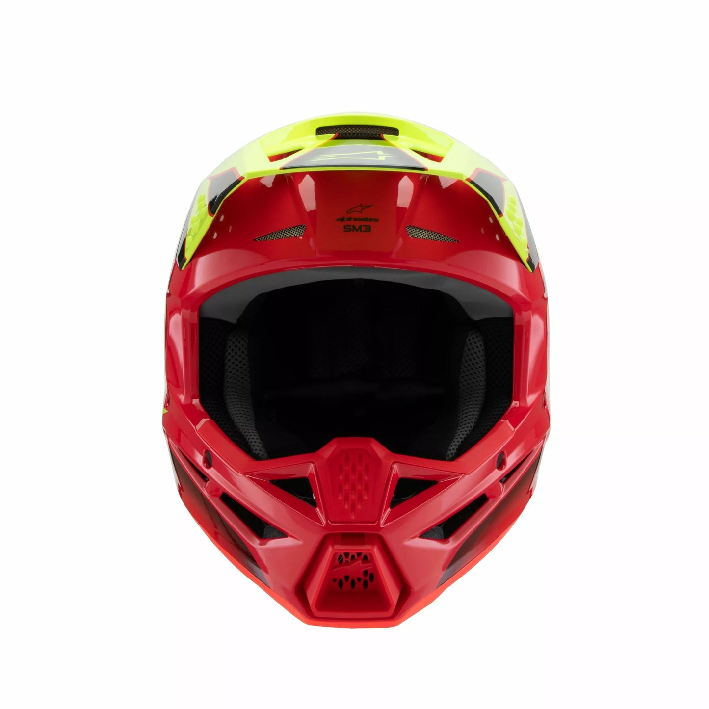 Alpinestars Supertech M3 Fray Helmet Red Yellow Youth