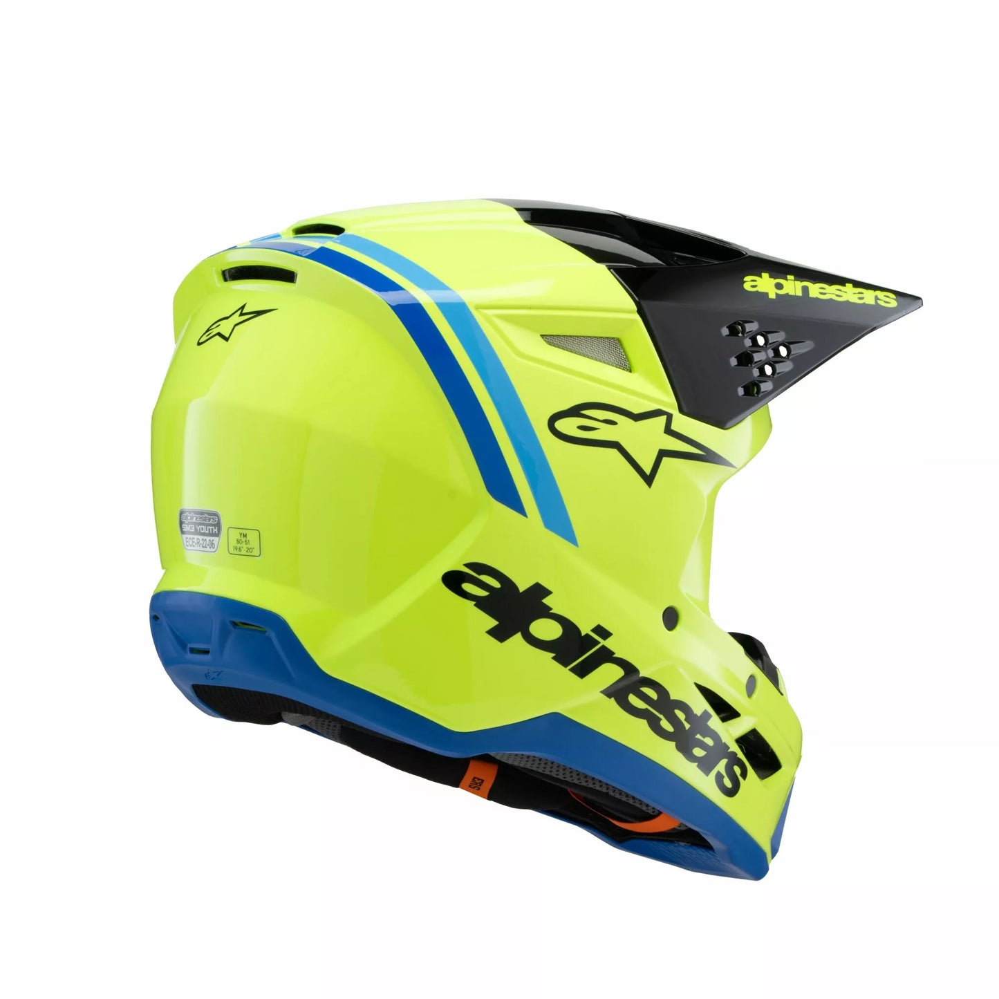 Alpinestars Supertech M3 Radium Helmet Youth Yellow Black