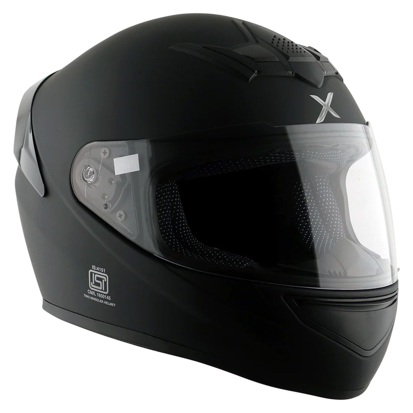 Axor Helmet Rage Full Face Motorcycle Helmet Matt Black - FREE SMOKED VISOR