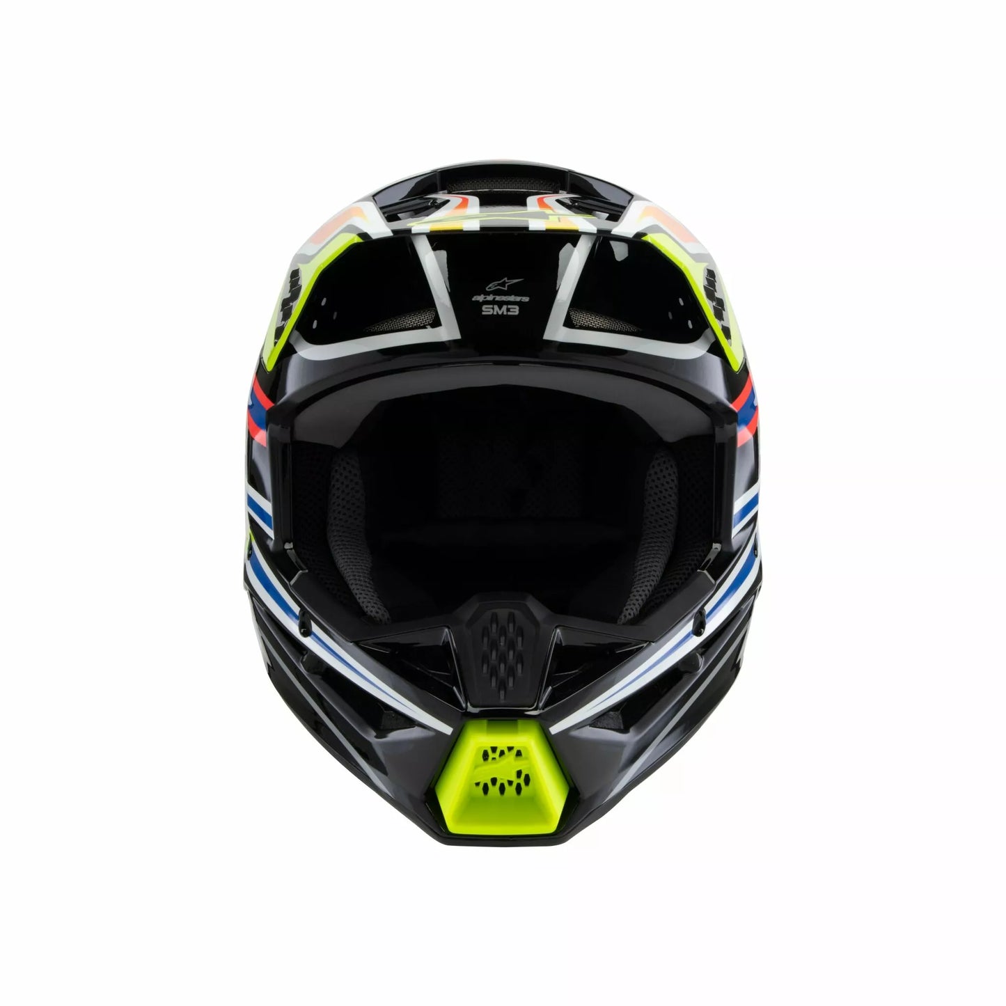 Alpinestars Supertech M3 Wurx Helmet Youth Black Blue Yellow