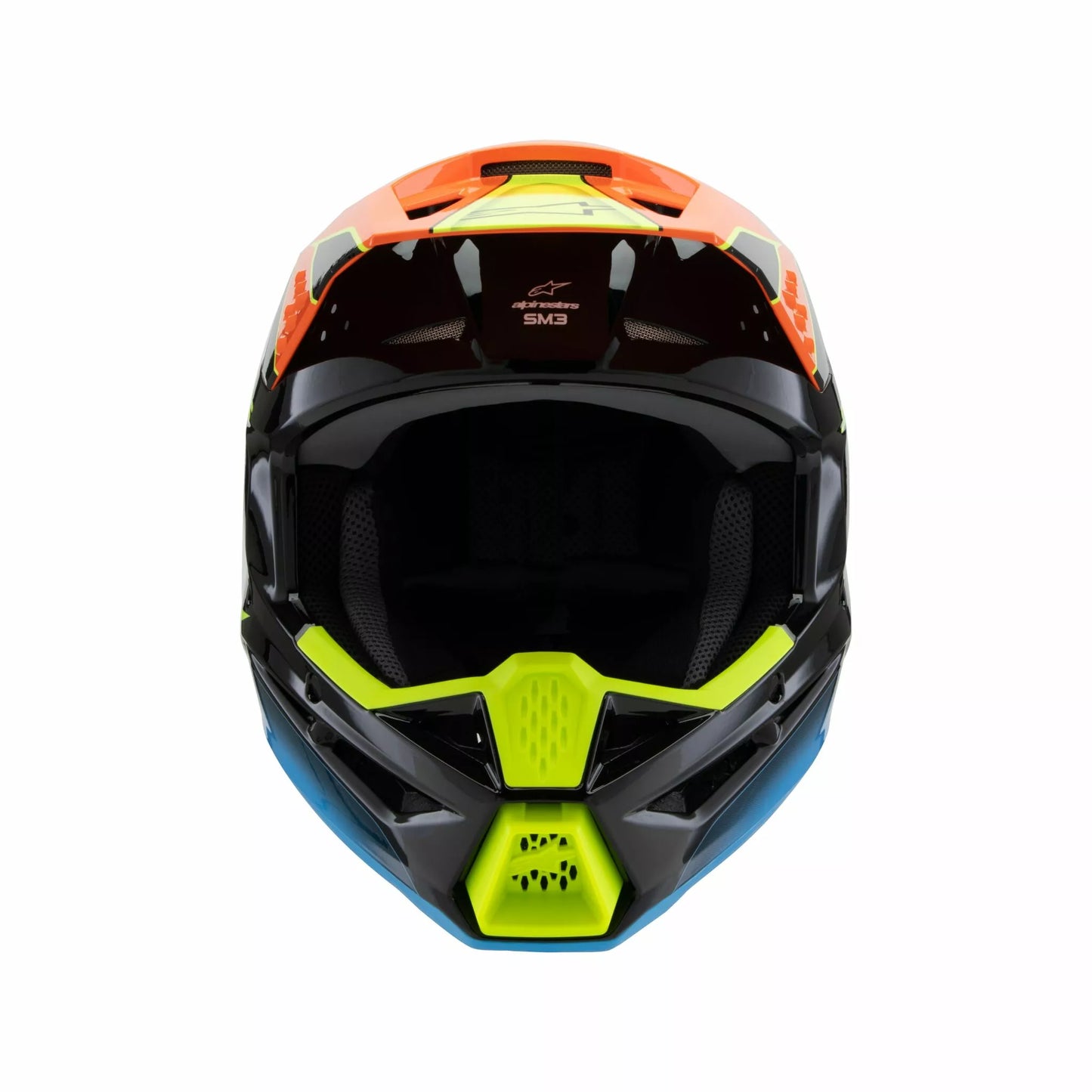 Alpinestars Supertech M3 Fray Helmet Blue Orange Youth