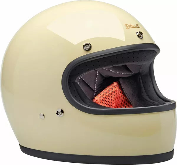 Gringo ECE R22.06 Helmet - Gloss Vintage White