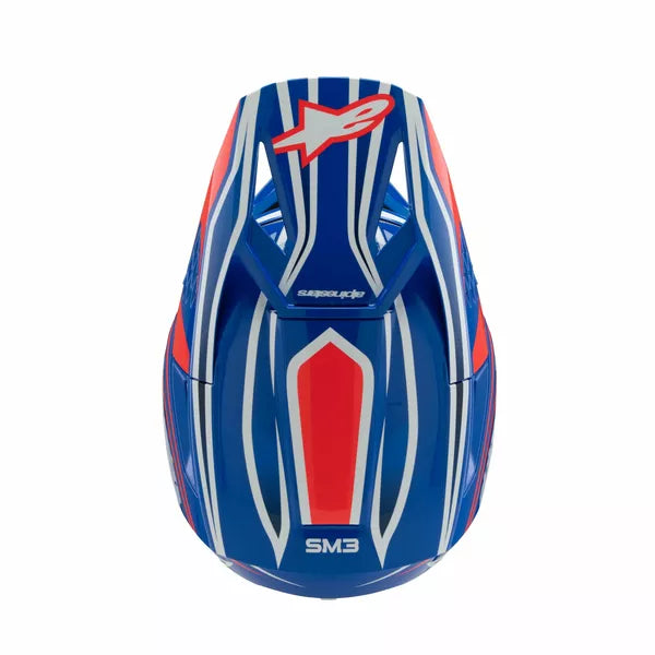 Alpinestars Supertech M3 Wurx Helmet Youth Black Blue Red White
