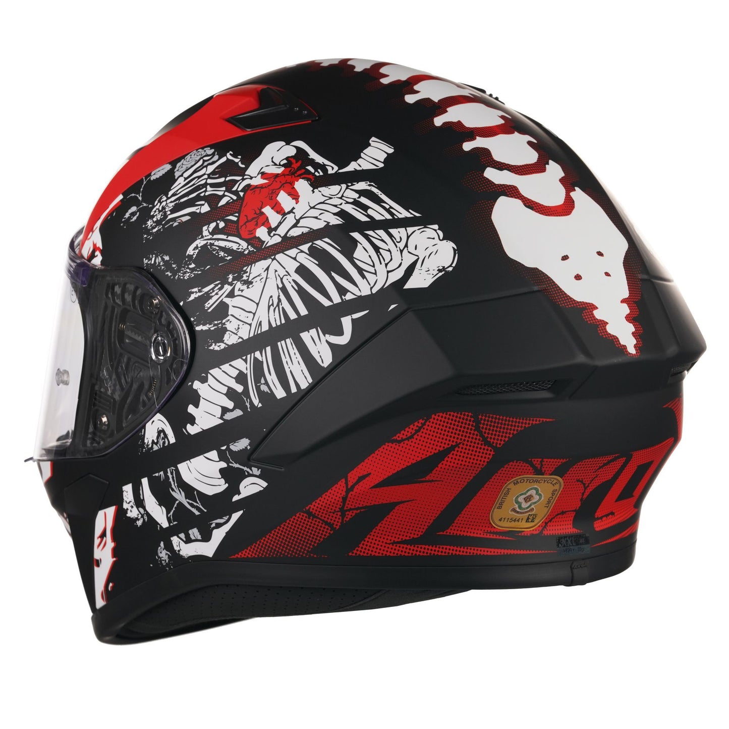 Airoh Valor Full Face Motorcycle Helmet 'Ribs' Matt