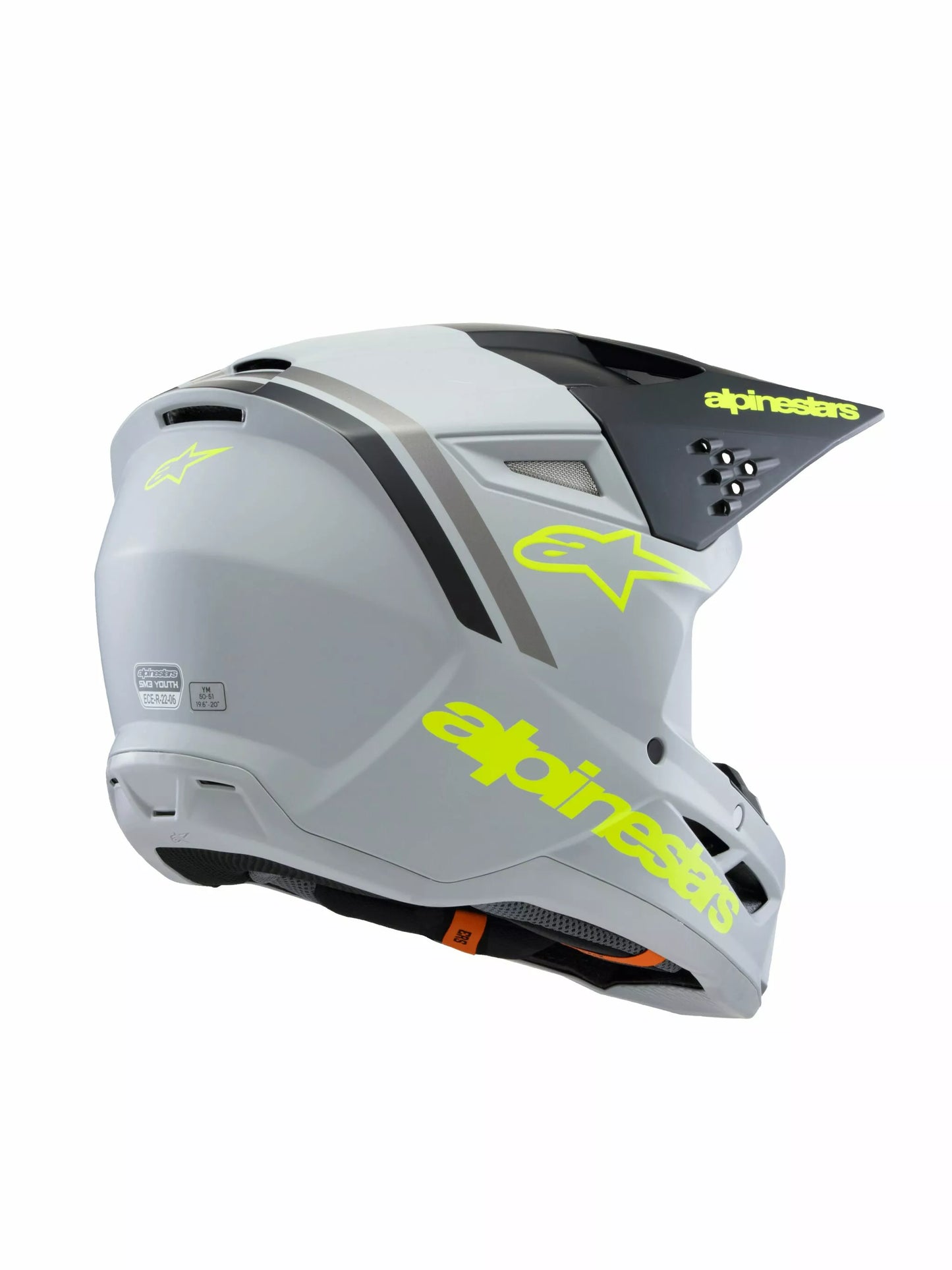 Alpinestars Supertech M3 Radium Helmet Youth Grey Black