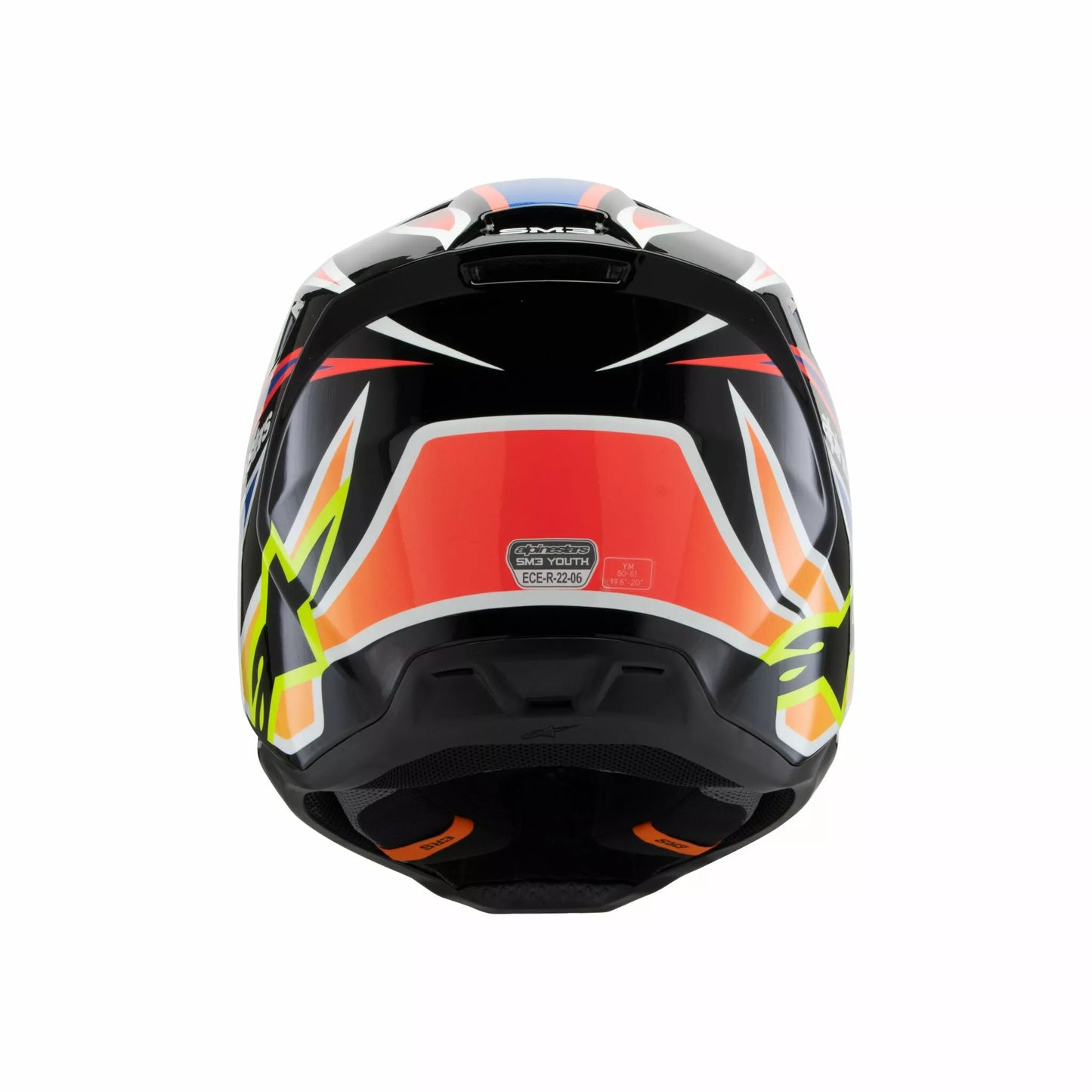 Alpinestars Supertech M3 Wurx Helmet Youth Black Blue Yellow