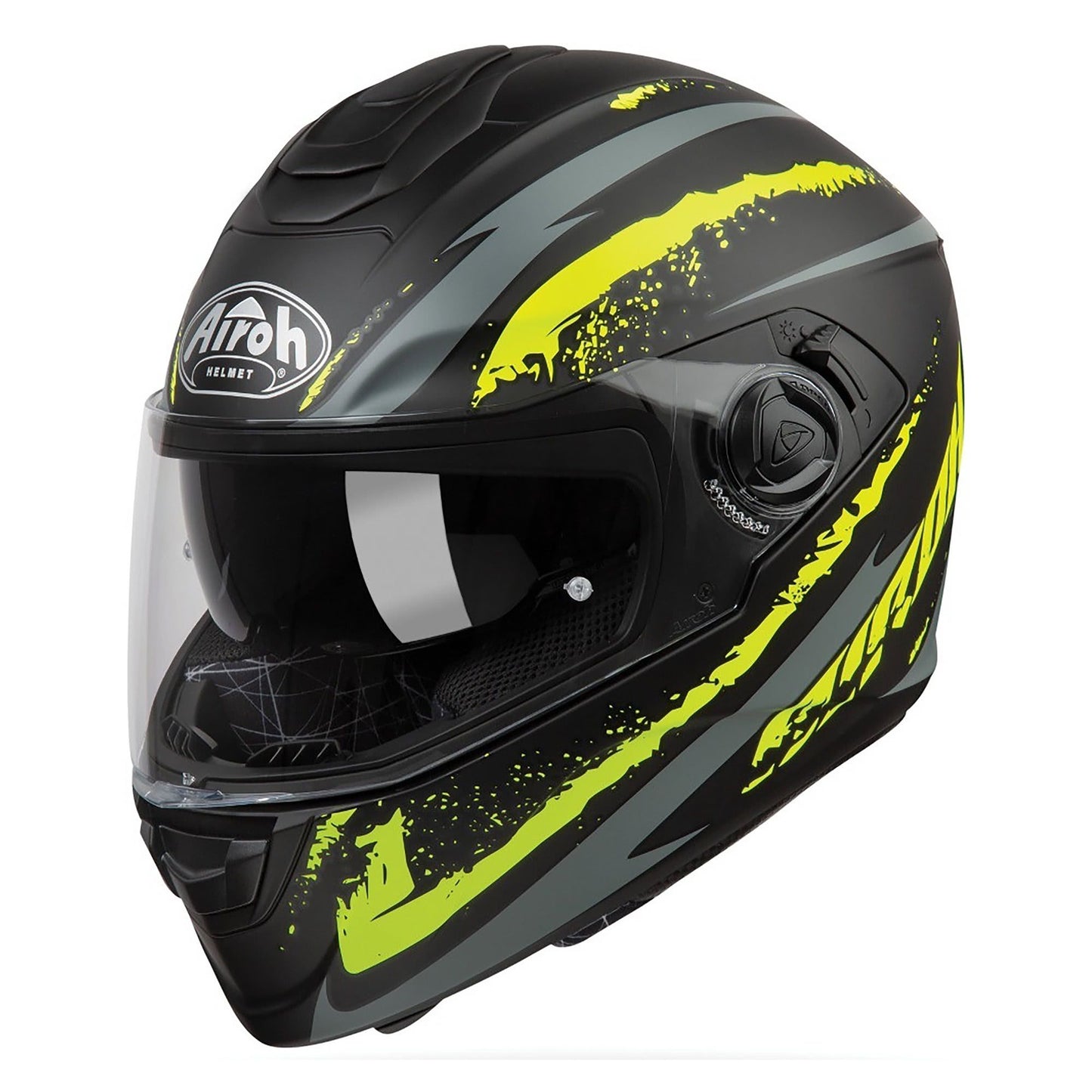 Airoh ST 301 Full Face Motorcycle Helmet - Logo Yellow Matt - LARGE