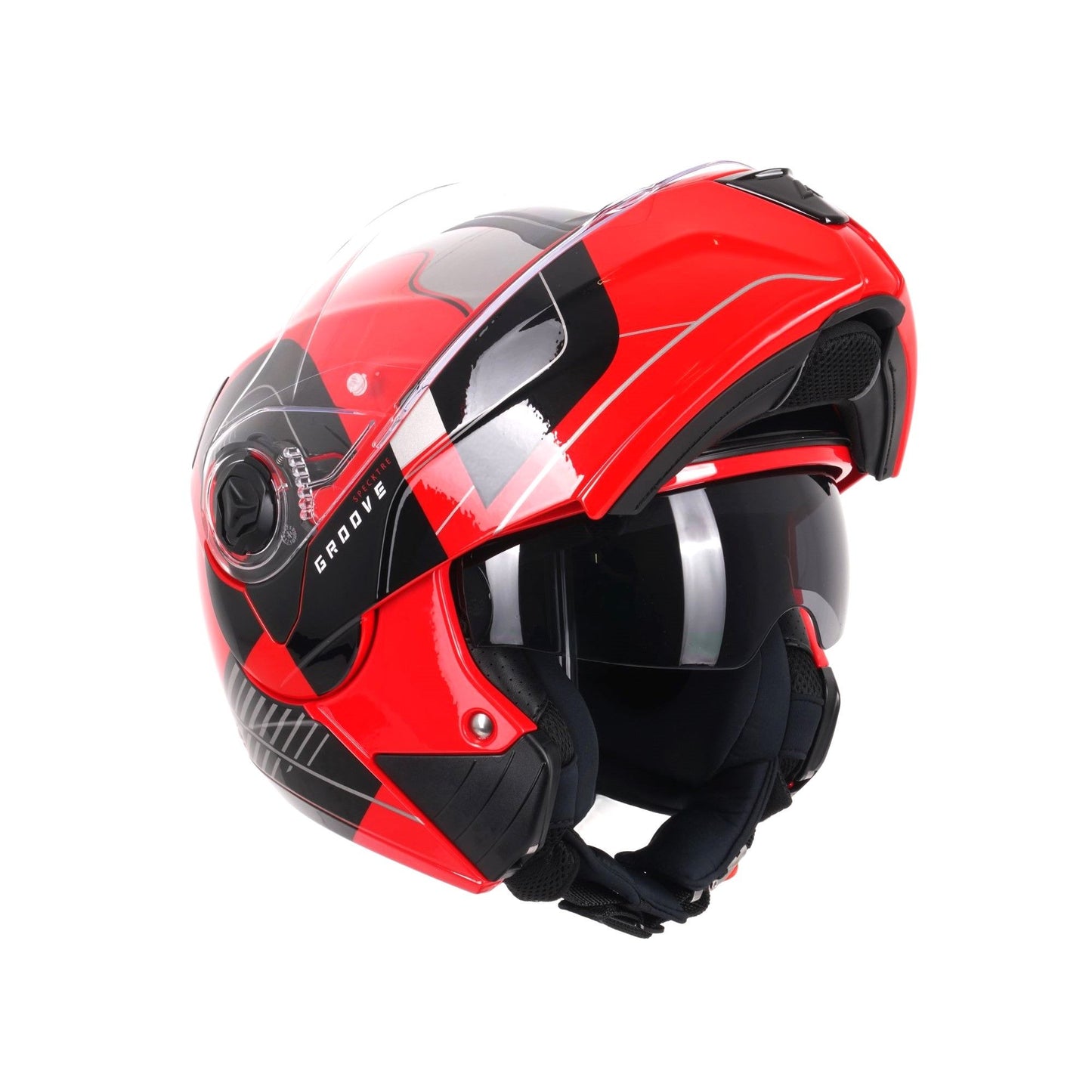 Airoh Specktre Flip-Front Motorcycle Helmet Flip Up Red