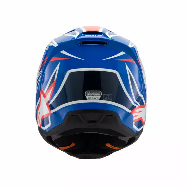 Alpinestars Supertech M3 Wurx Helmet Youth Black Blue Red White