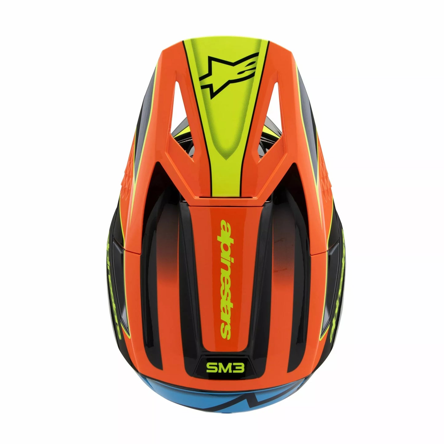Alpinestars Supertech M3 Fray Helmet Blue Orange Youth