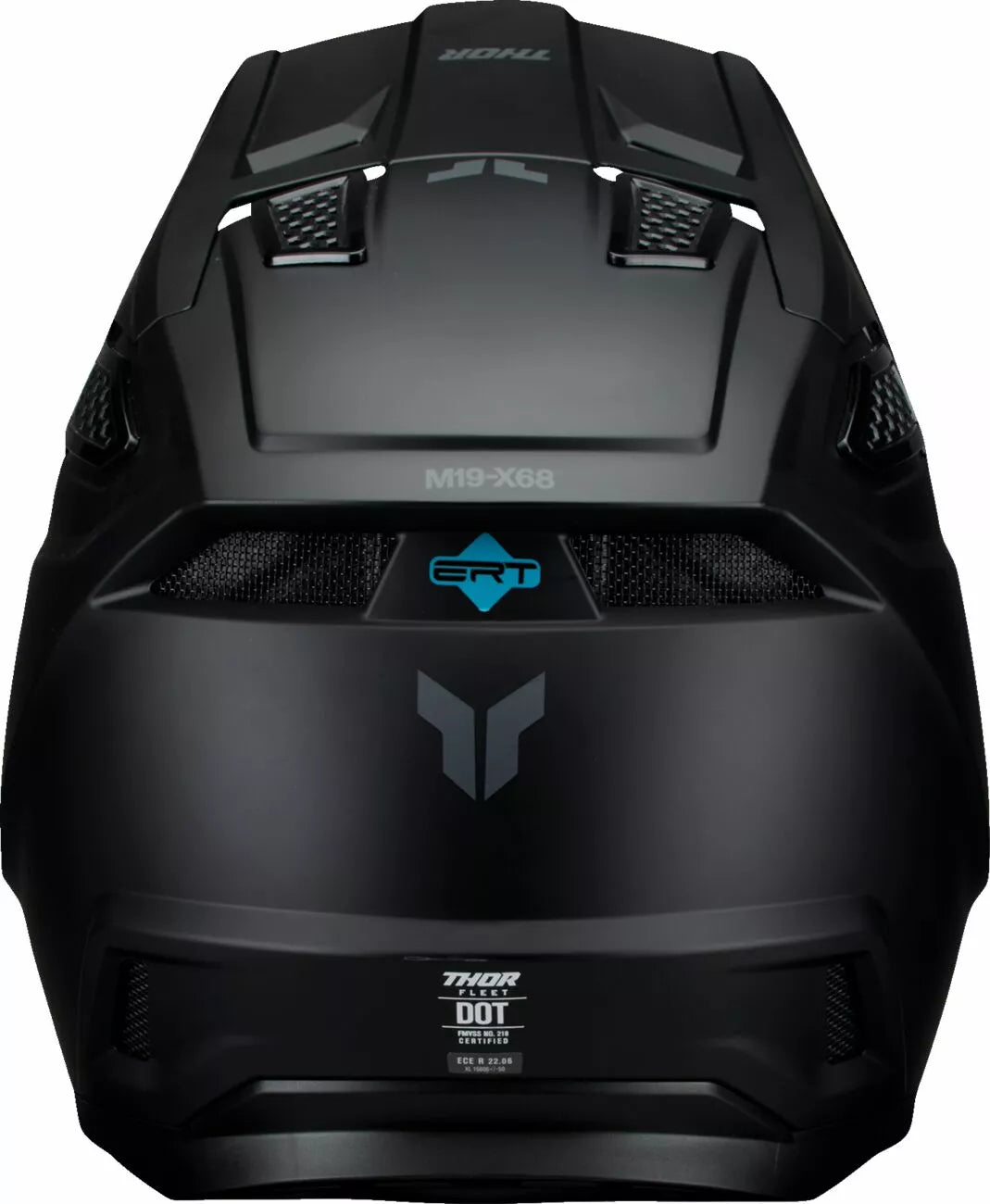 THOR Fleet Blackout Helmet NEW 2025 Motocross Helmet YOUTH BLACK
