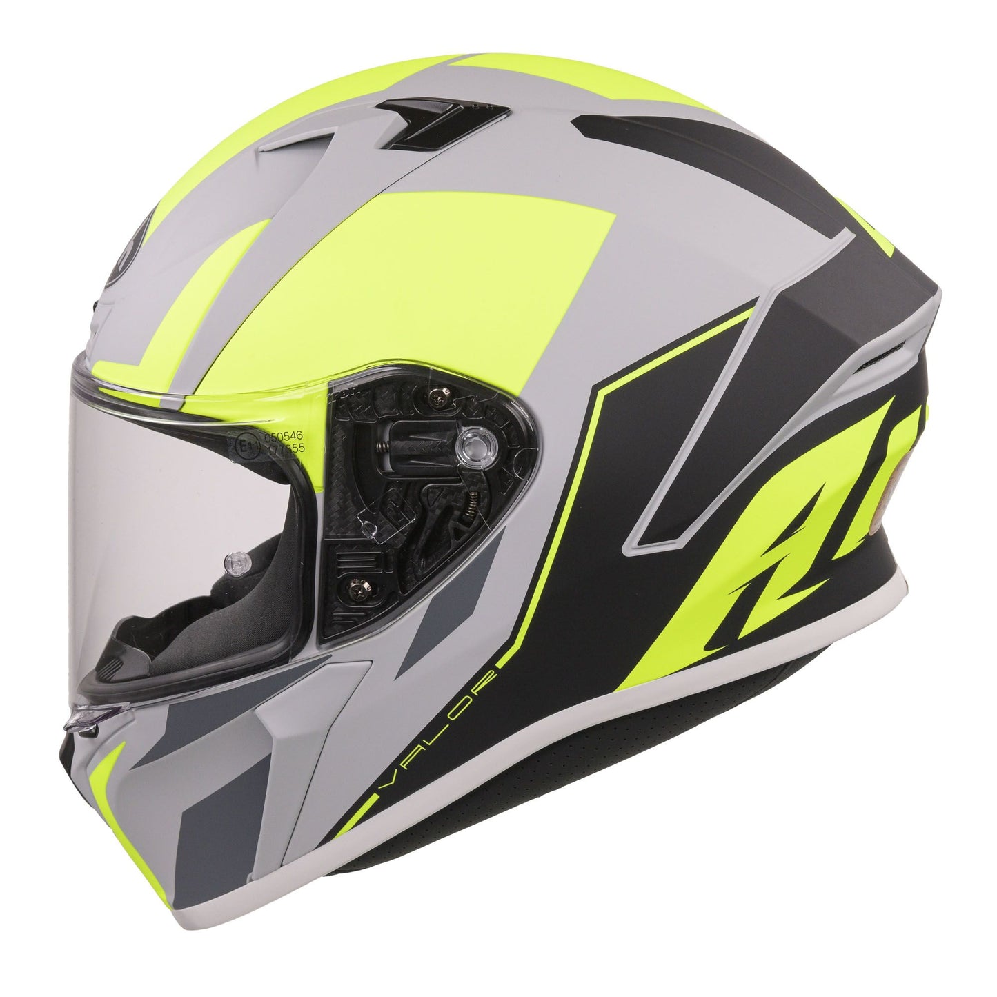 Airoh Valor Full Face Motorcycle Helmet Matt WINGS FLURO YELLOW