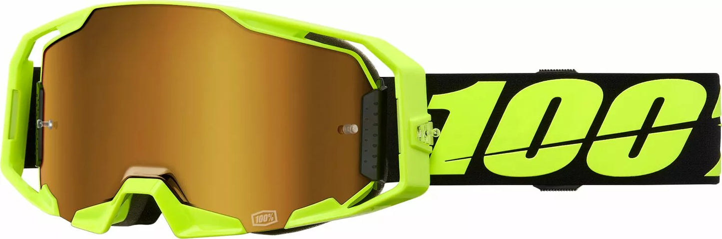 100% ARmatic Goggle Flo Yellow Green Mirror
