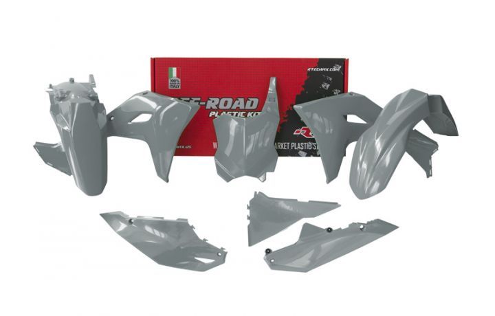 PLASTIC KIT RTECH KAWASAKI KXF250 KXF450 2024-2025 QUANTUM GREY
