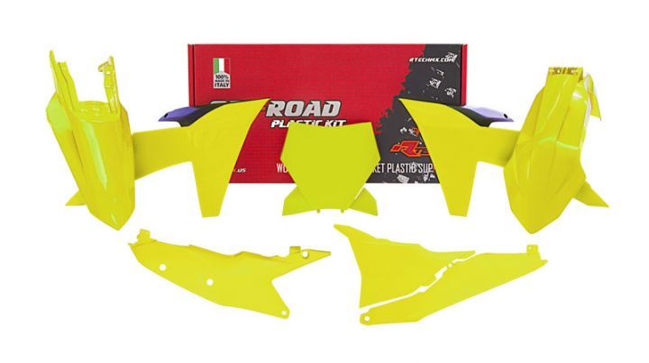RTECH Plastic Kit KTM SX SXF XC XCF 125 - 450 2023-2024 NEON YELLOW