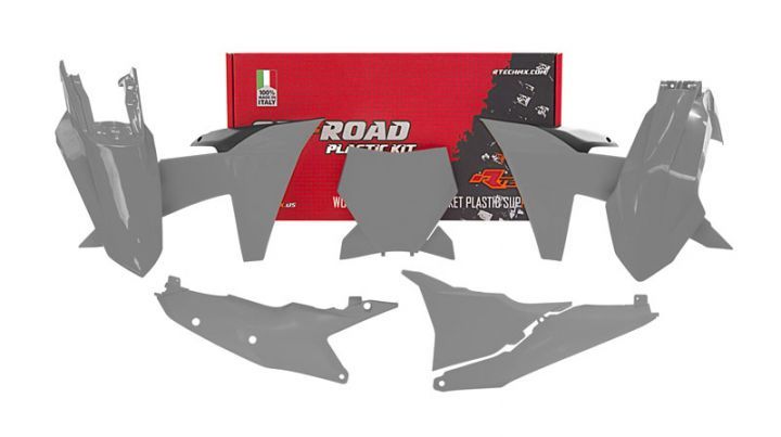 RTECH Plastic Kit KTM SX SXF XC XCF 125 - 450 2023-2024 GREY