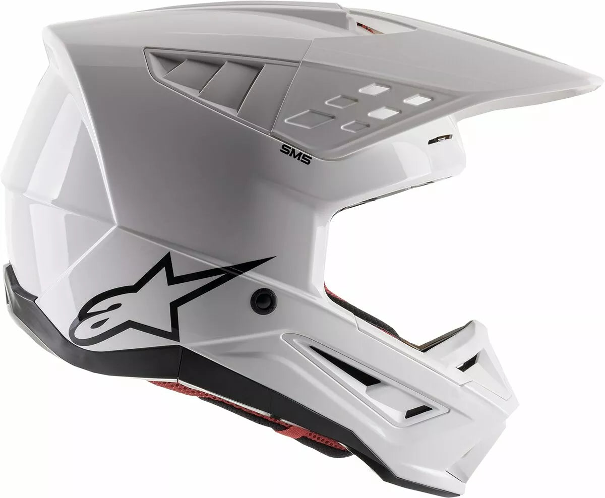 Alpinestars Supertech M5 Solid Helmet White Adult