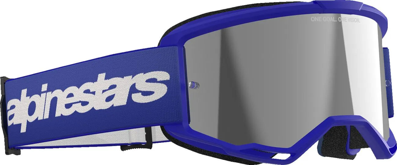 Alpinestars Vision 3 Wordmark Goggles Blue Adult