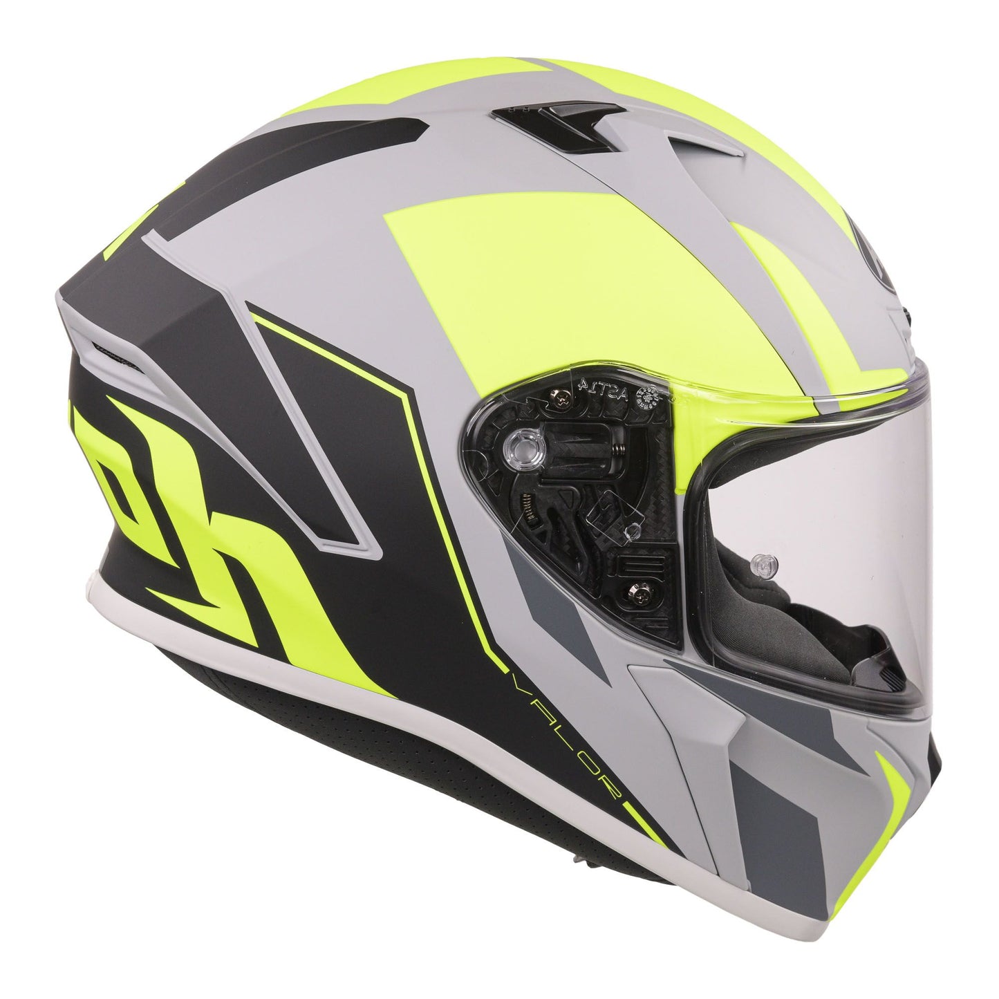 Airoh Valor Full Face Motorcycle Helmet Matt WINGS FLURO YELLOW