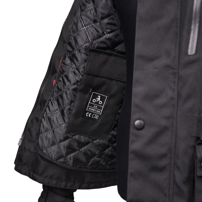 Adventure Touring Motorcycle Jacket Bike It Triple Black All-Weather Waterproof