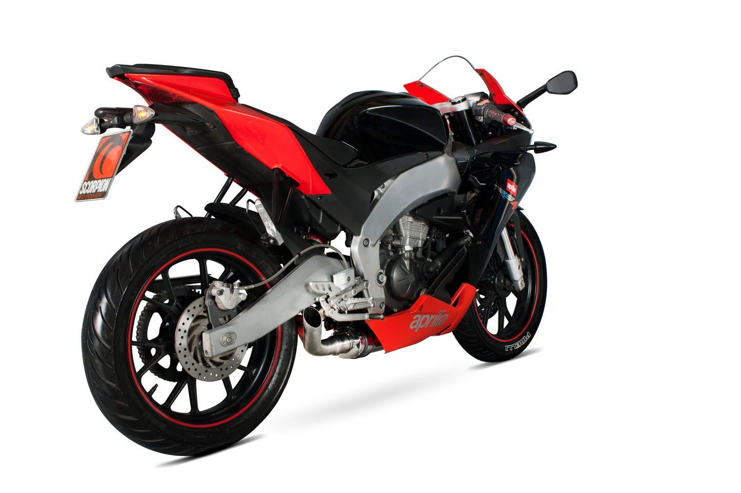 Aprilia RS4 125 Underbelly Slip-on - Stainless Steel Sleeve - Scorpion Exhaust
