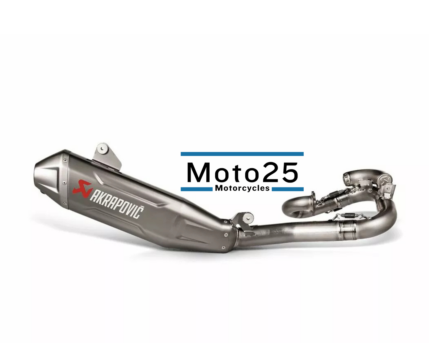 AKRAPOVIC Evo Line Exhaust System YAMAHA YZF 450 WRF 450 YZF 450X 2024 - 2025 TITANIUM