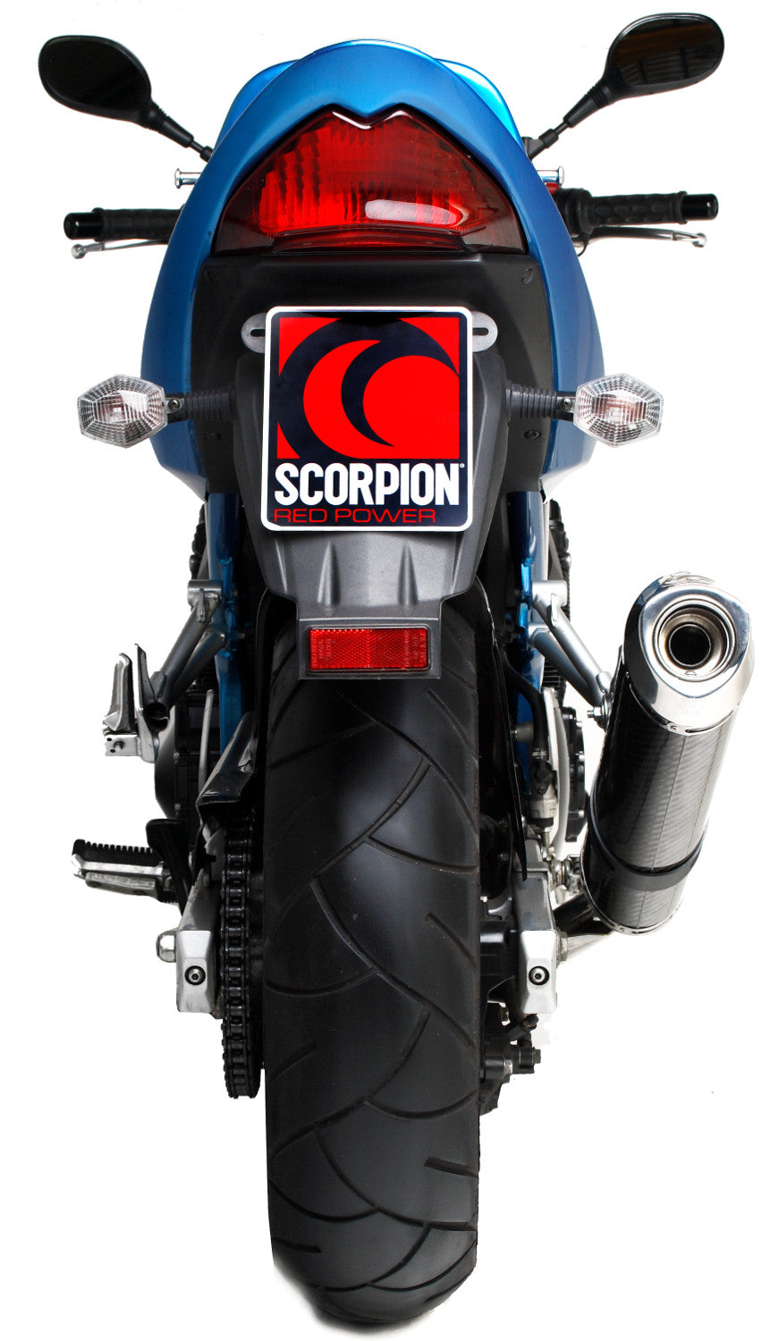 Suzuki GSF600 Bandit / GSF650 Bandit Factory Oval Slip-on - Carbon Fibre Sleeve - Scorpion Exhaust
