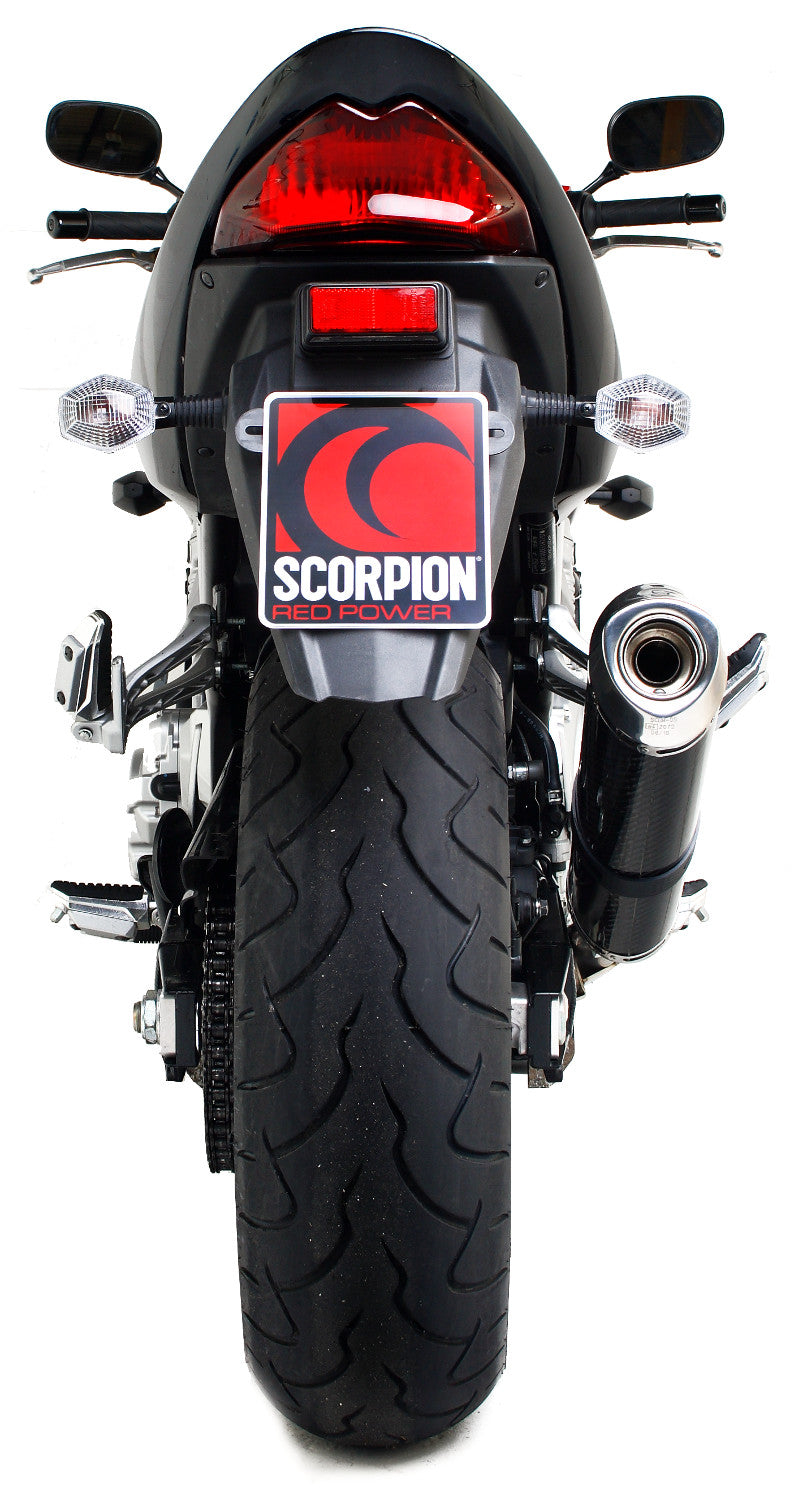 Suzuki GSF1250 Bandit Factory Oval Slip-on - Carbon Fibre Sleeve - Scorpion Exhaust