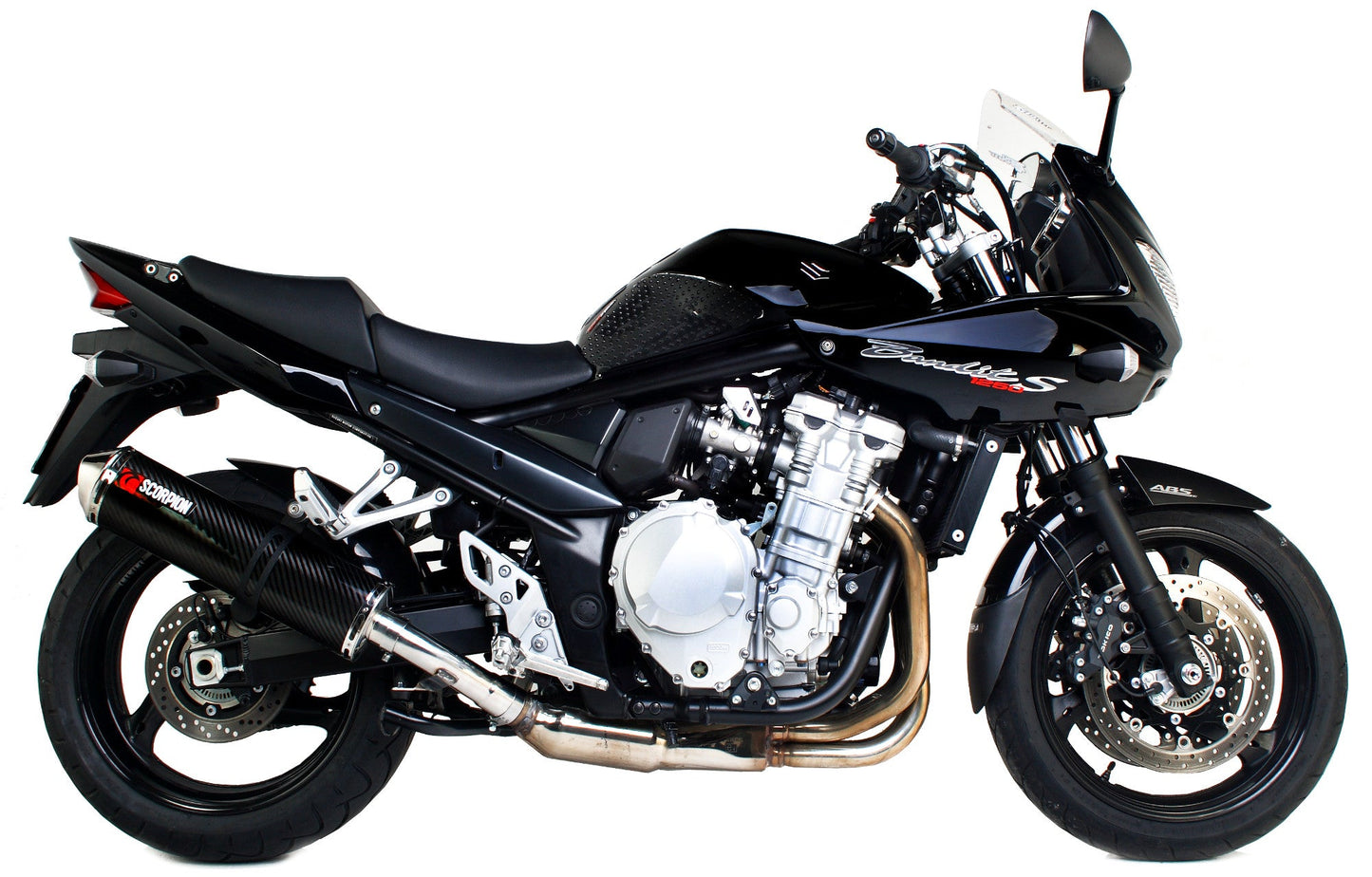Suzuki GSF1250 Bandit Factory Oval Slip-on - Carbon Fibre Sleeve - Scorpion Exhaust