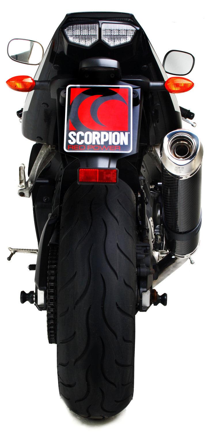 Yamaha YZF-R6 Factory Oval Slip-on - Carbon Fibre Sleeve - Scorpion Exhaust