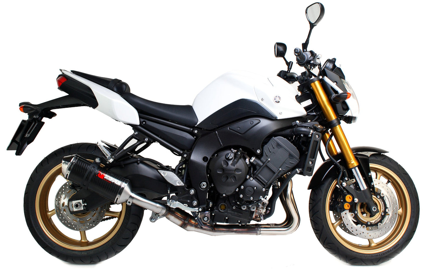 Yamaha FZ8 / Fazer 8 Factory Oval Slip-on - Carbon Fibre Sleeve - Scorpion Exhaust
