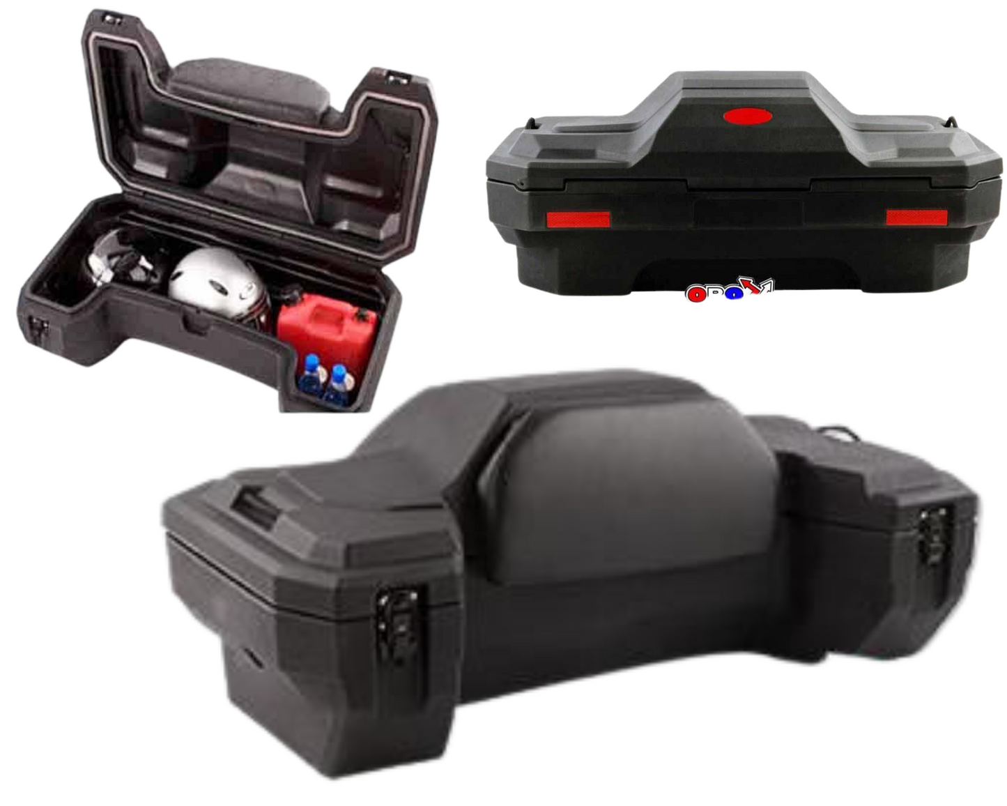 ATV CARGO BOX WITH BACK REST KS8020 FARM QUAD ATV STORAGE UNIVERSAL
