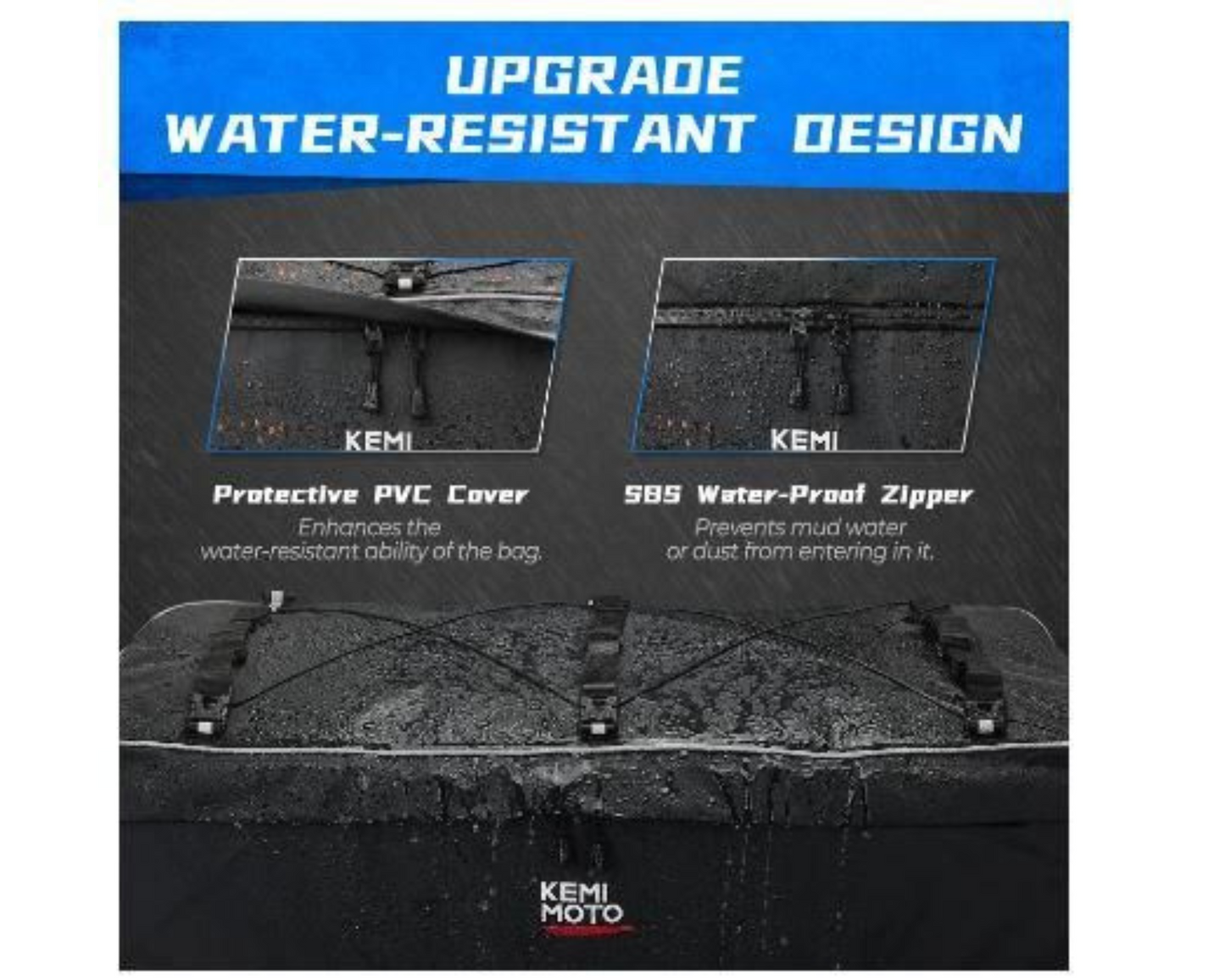 ATV CARGO STORAGE BAG (SET OF 2) FRONT or REAR FARM QUAD ATV STORAGE UNIVERSAL