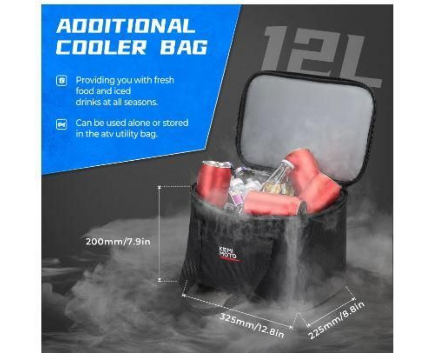 ATV CARGO STORAGE BAG (SET OF 2) FRONT or REAR FARM QUAD ATV STORAGE UNIVERSAL