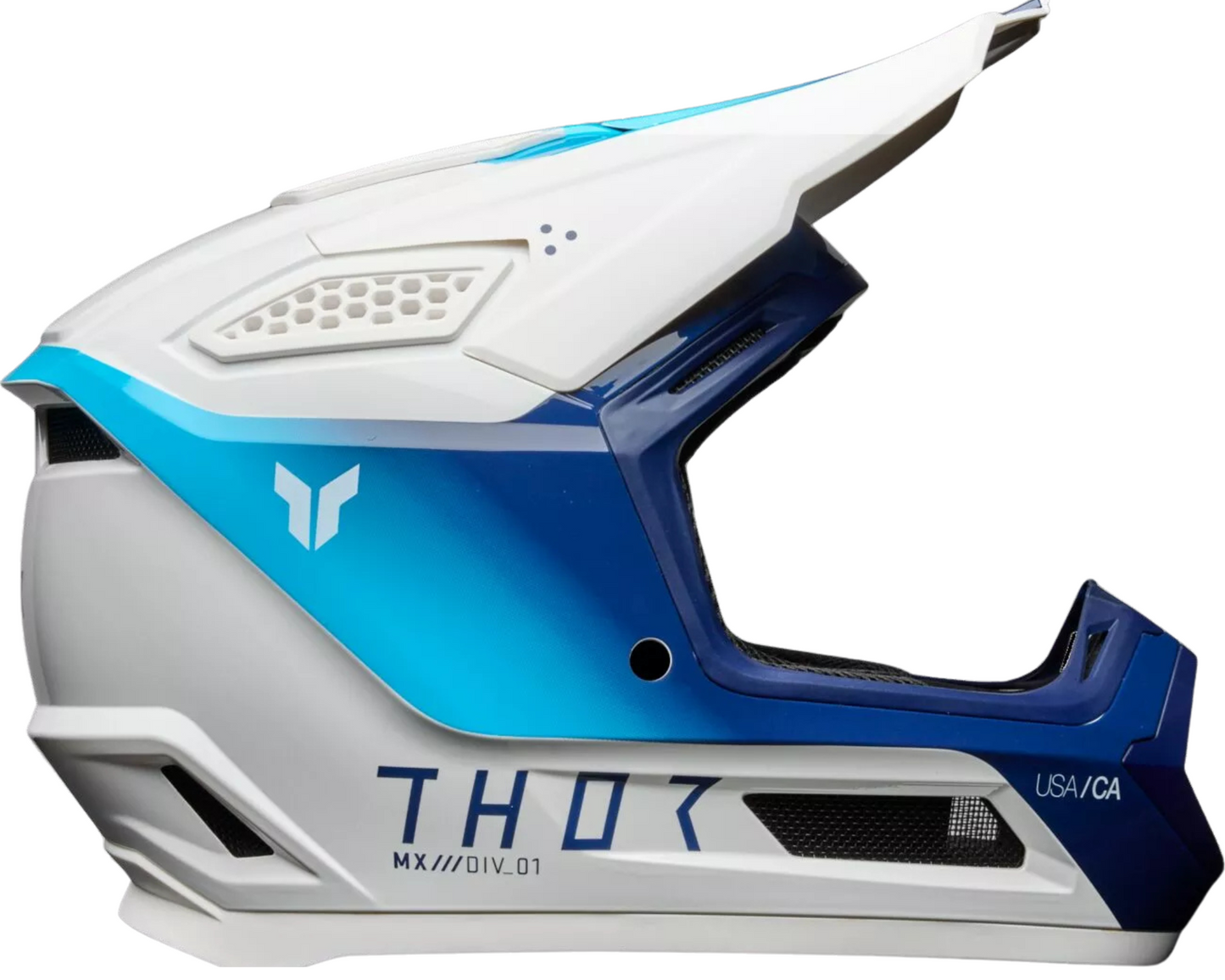 THOR Fleet Storm Helmet NEW 2025 Motocross Helmet YOUTH WHITE BLUE