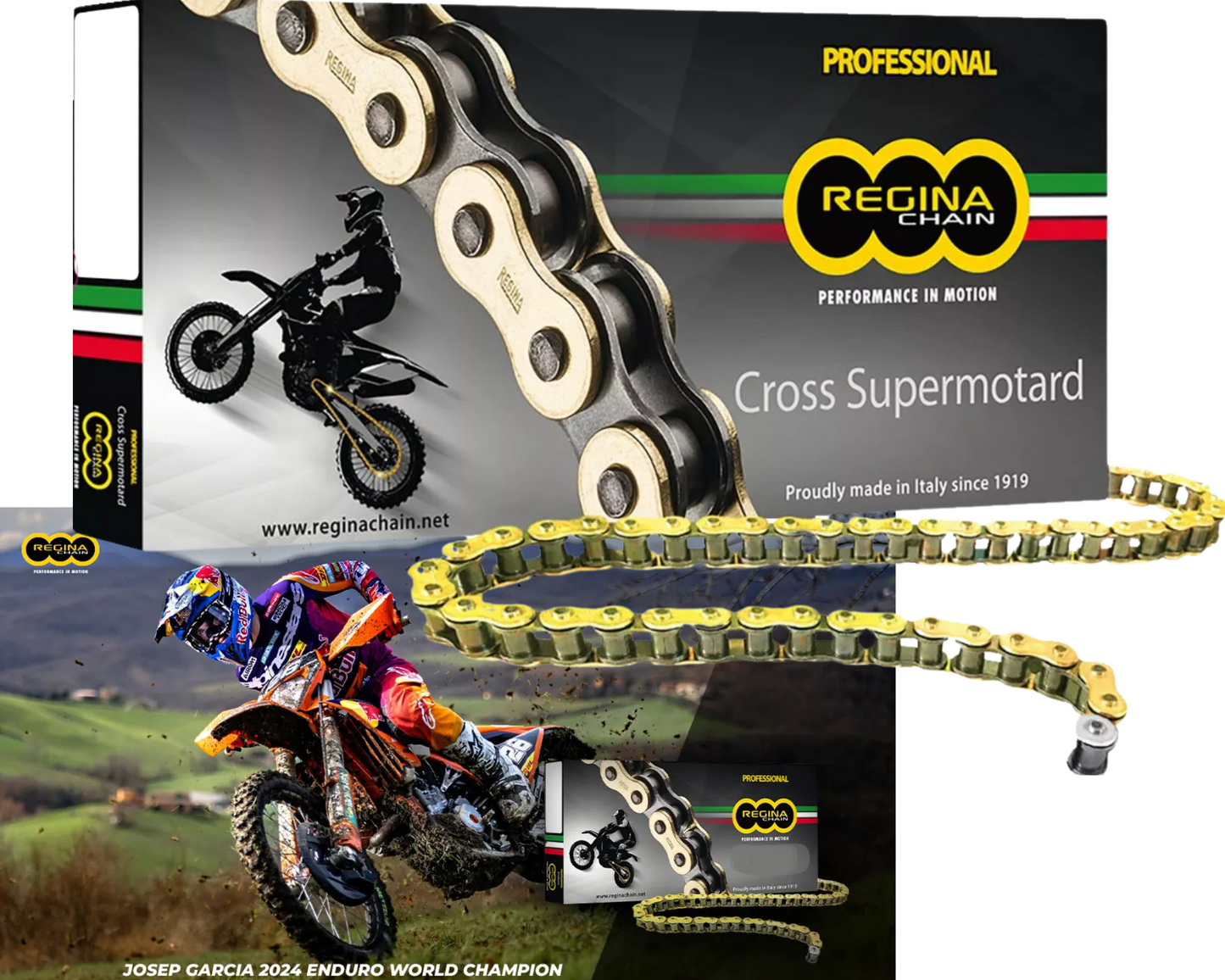 MOTOCROSS 520 Chain Regina 520 RH2 Drive Chain 520 x 118L MX PERFORMANCE