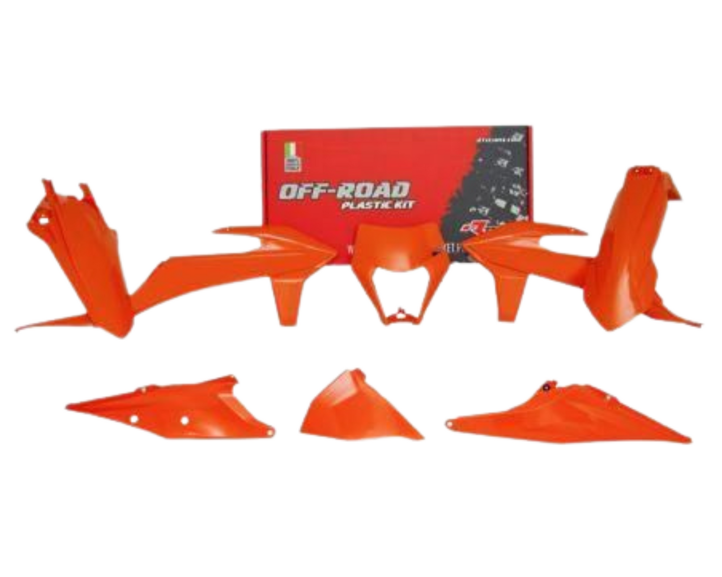 RTECH Plastic Kit KTM EXC EXC-F XC-W 125 - 500 2017 - 2023 ORANGE
