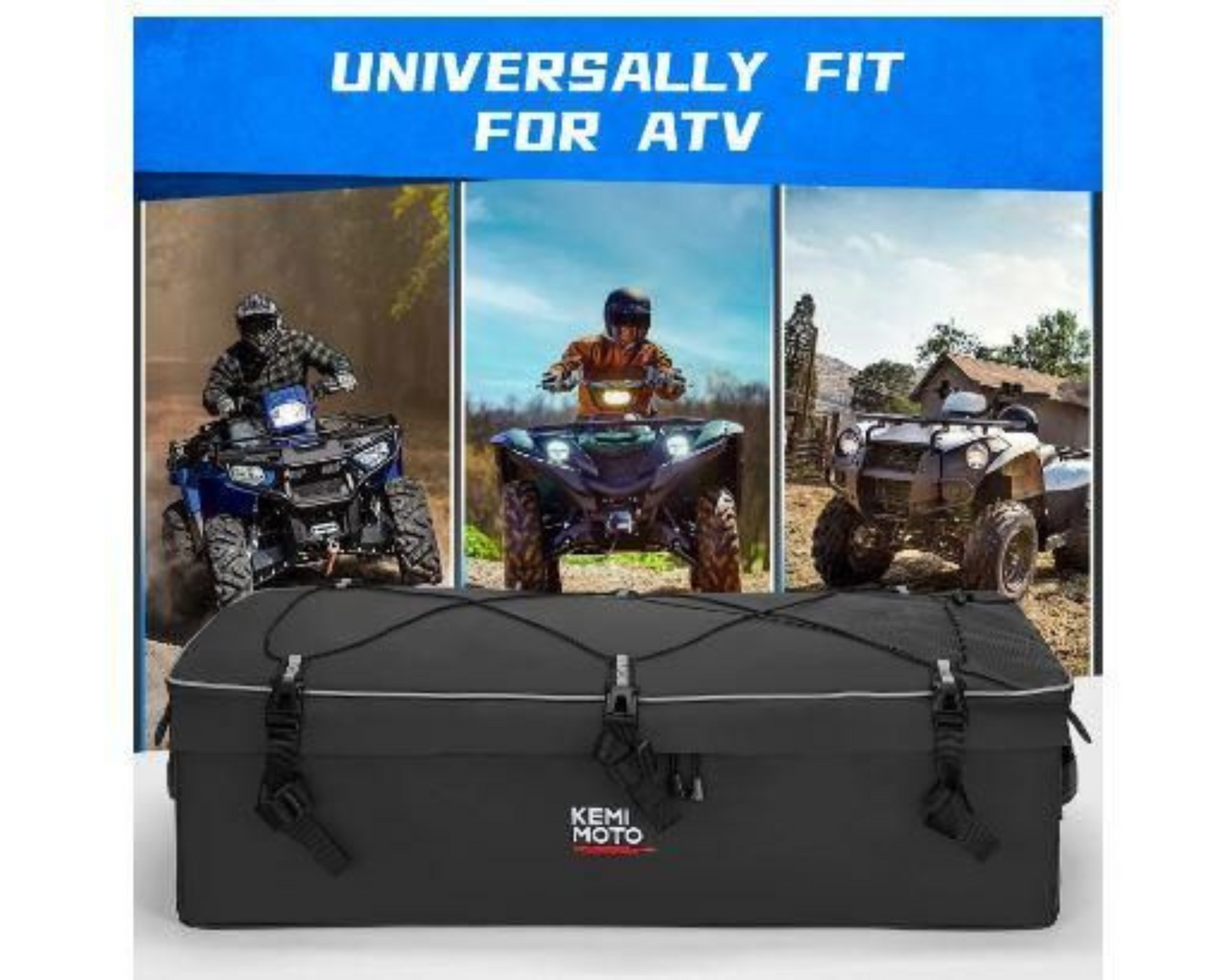 ATV CARGO STORAGE BAG (SET OF 2) FRONT or REAR FARM QUAD ATV STORAGE UNIVERSAL