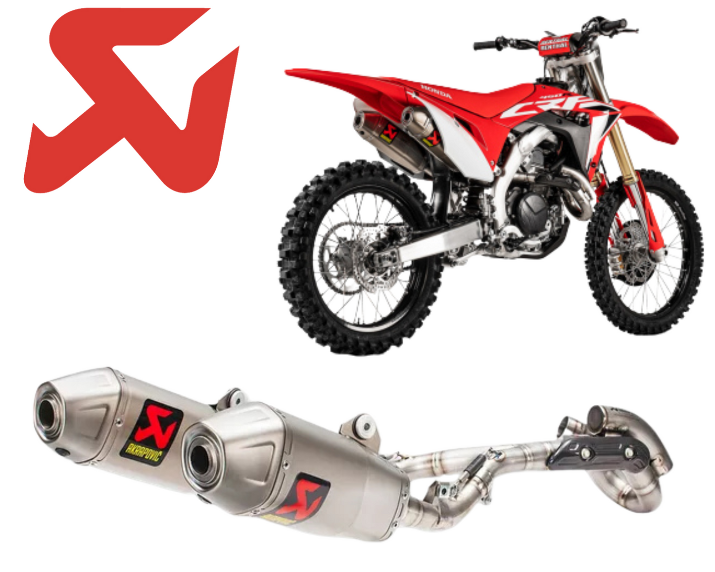 HONDA CRF 450 R / RX 2017-2020 Full exhaust AKRAPOVIC RC S-H4MR16-CIQTA