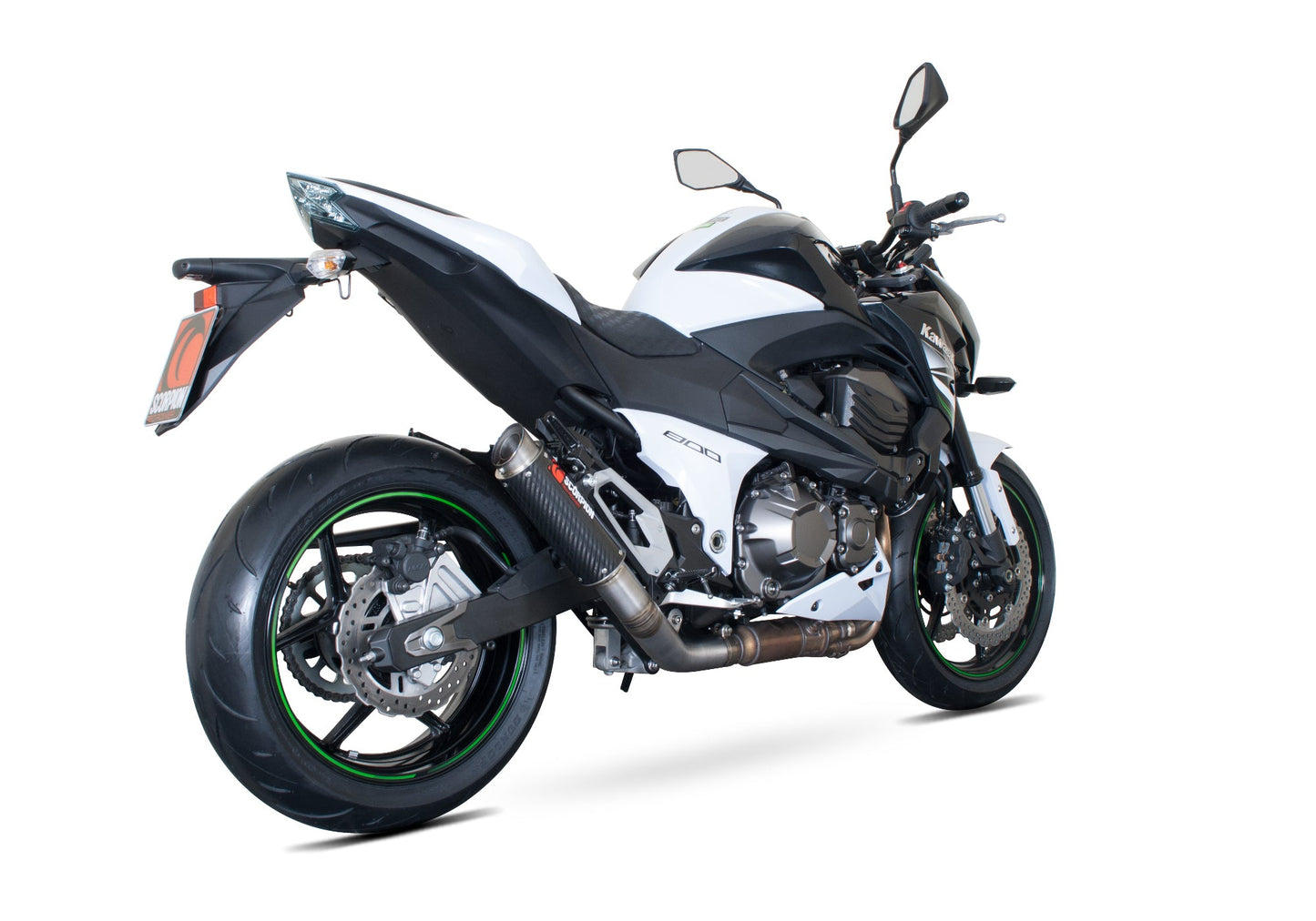 Kawasaki Z800 RP1-GP Slip-on - Carbon Fibre Sleeve - Scorpion Exhaust