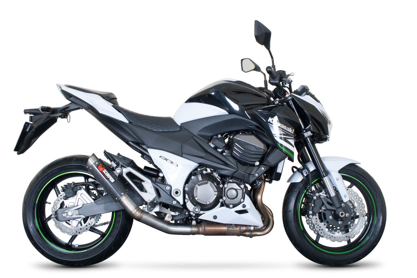 Kawasaki Z800 RP1-GP Slip-on - Carbon Fibre Sleeve - Scorpion Exhaust