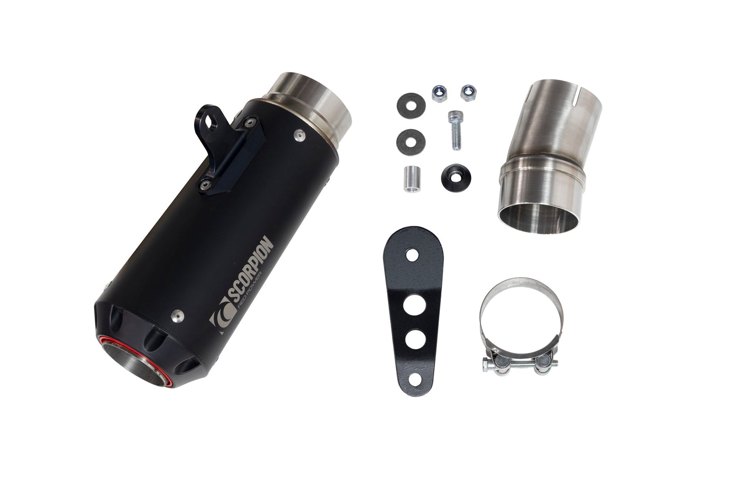 BMWM1000 R Red Power Slip-on - Black Ceramic Coated Sleeve - Scorpion Exhaust
