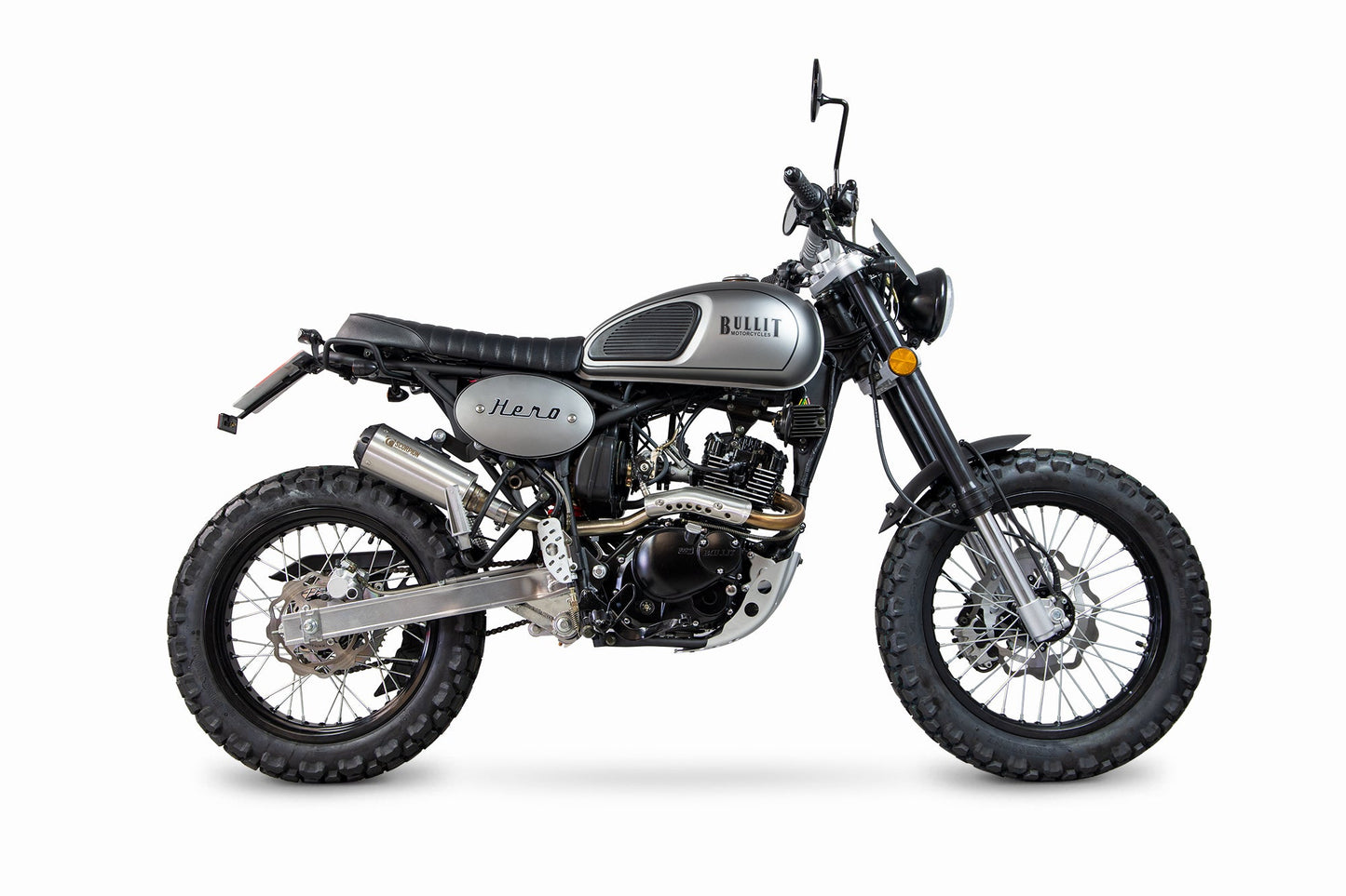 Bluroc Hero 125 Red Power Slip-on - Brushed Stainless Steel Sleeve - Scorpion Exhaust