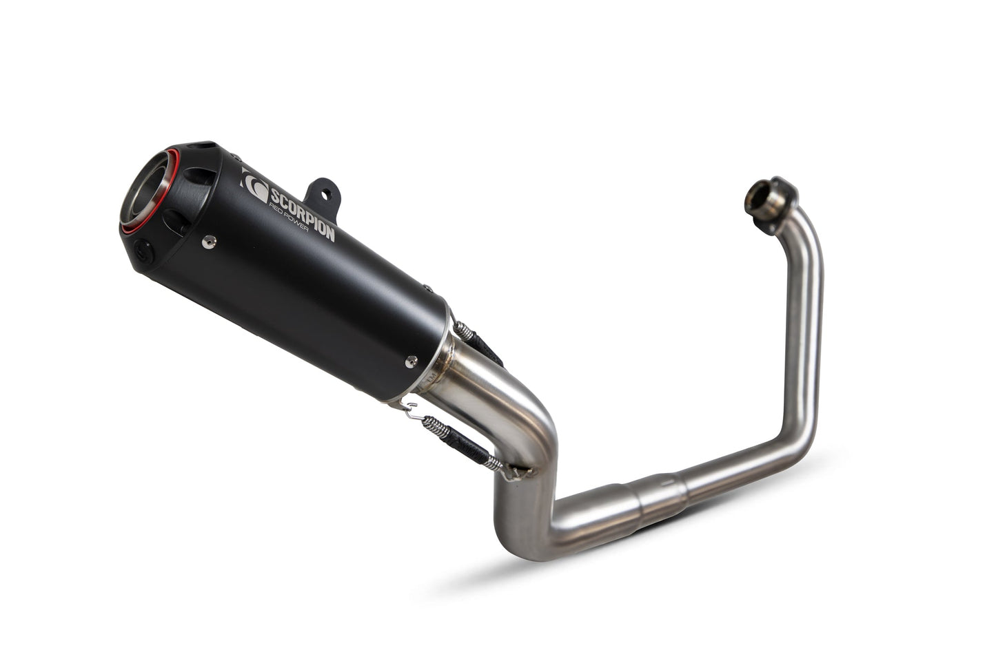 Honda CB125 R Red Power Full System - Black Ceramic Coated Sleeve - Scorpion Exhaust