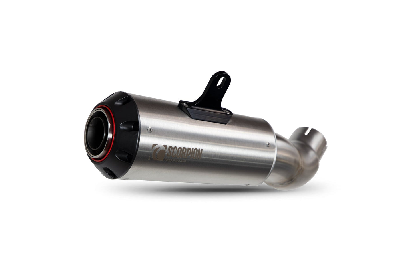 Kawasaki Z900 Red Power Slip-on - Brushed Stainless Steel Sleeve - Scorpion Exhaust